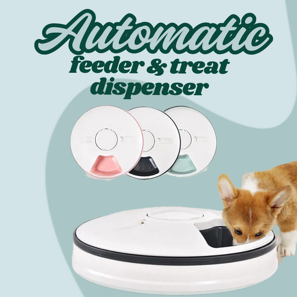 Automatic Pet Timing Treat Food Feeder | 6 Grids